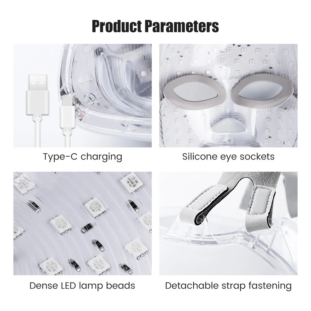LED LIGHT THERAPY MASK.