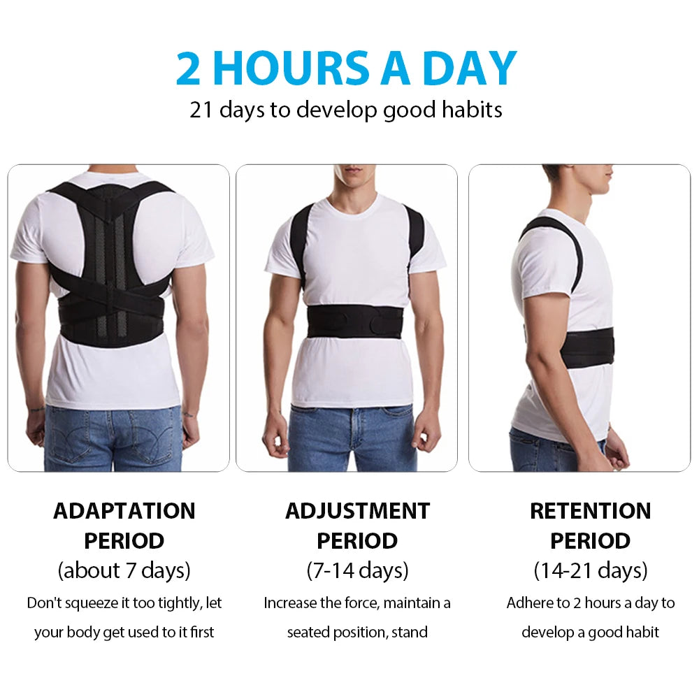 ADJUSTABLE SCOLIOSIS BACK BRACE