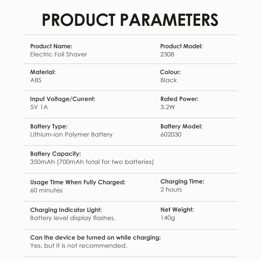 MINI LED PORTABLE SHAVER