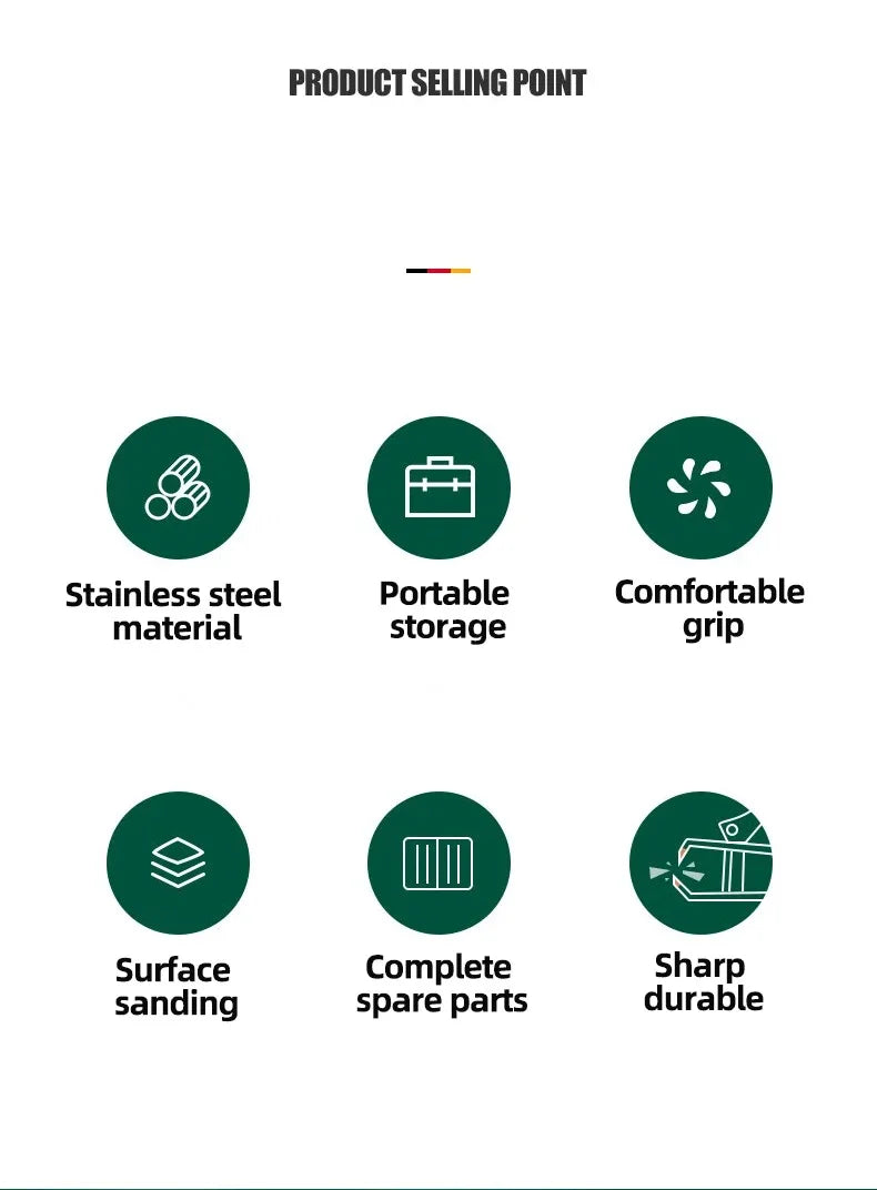 GREEN LEATHER MANICURE KIT