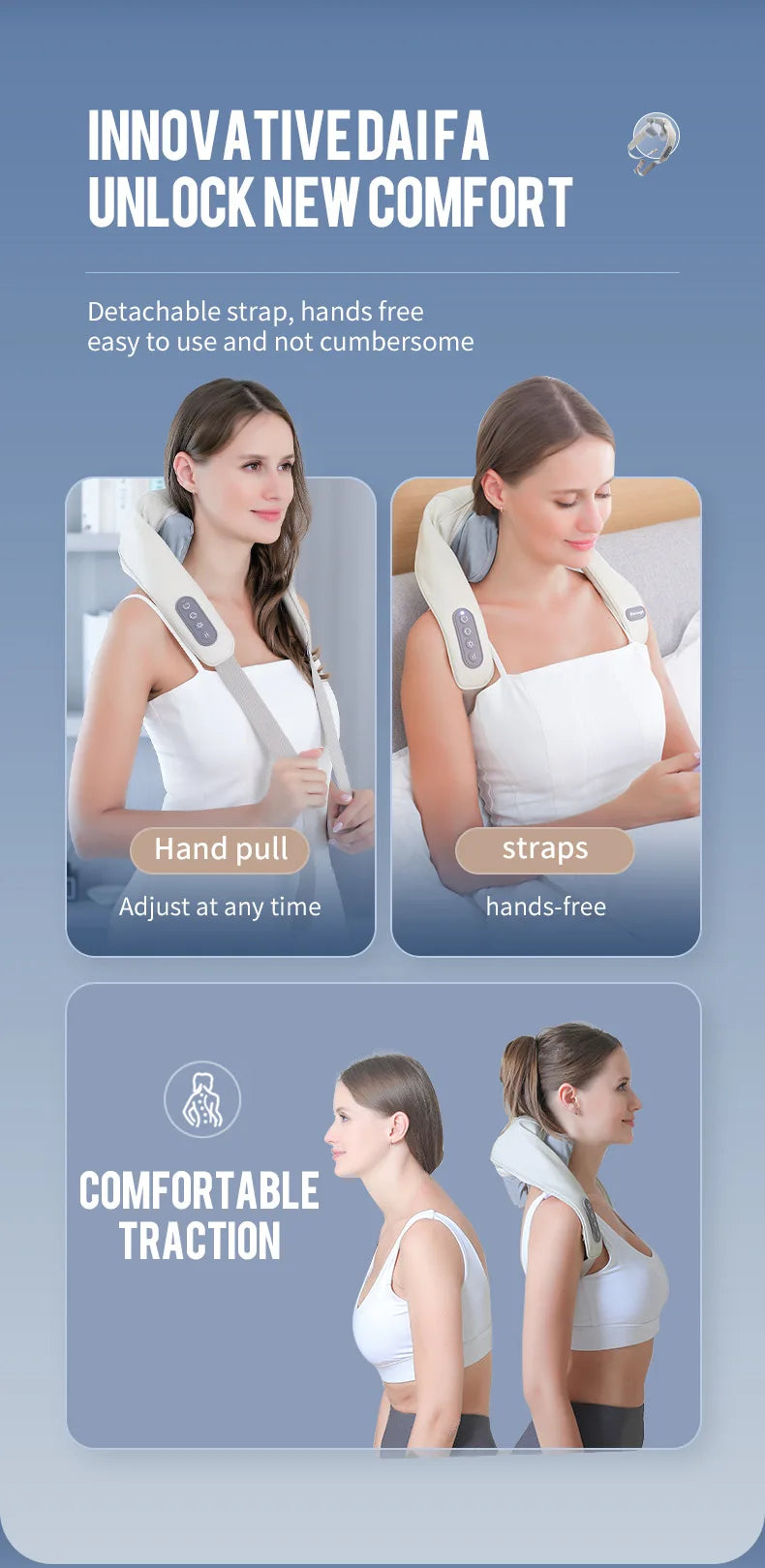 WIRELESS NECK MASSAGER SHAWL