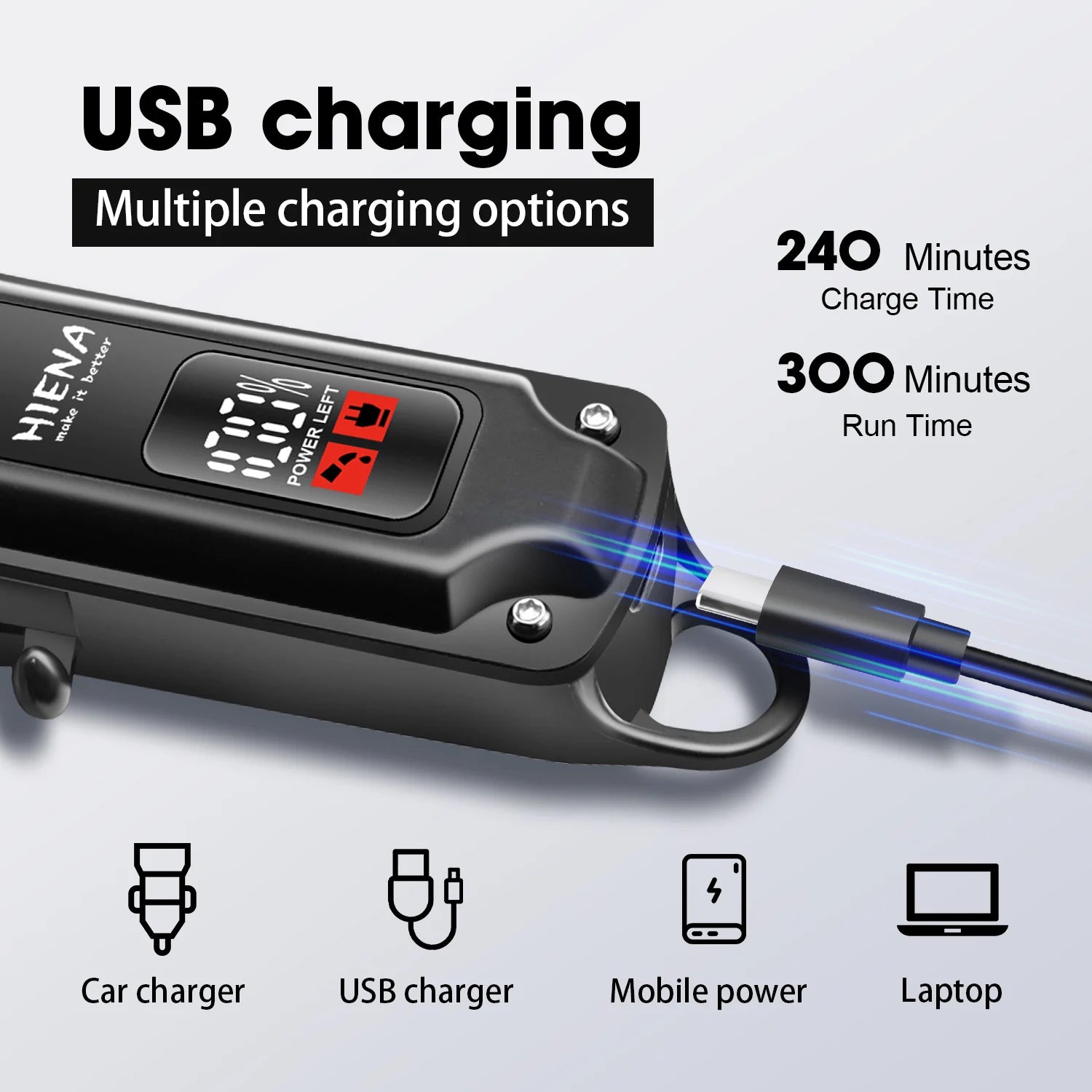 HIENA PRO HAIR CLIPPER TRIMMER