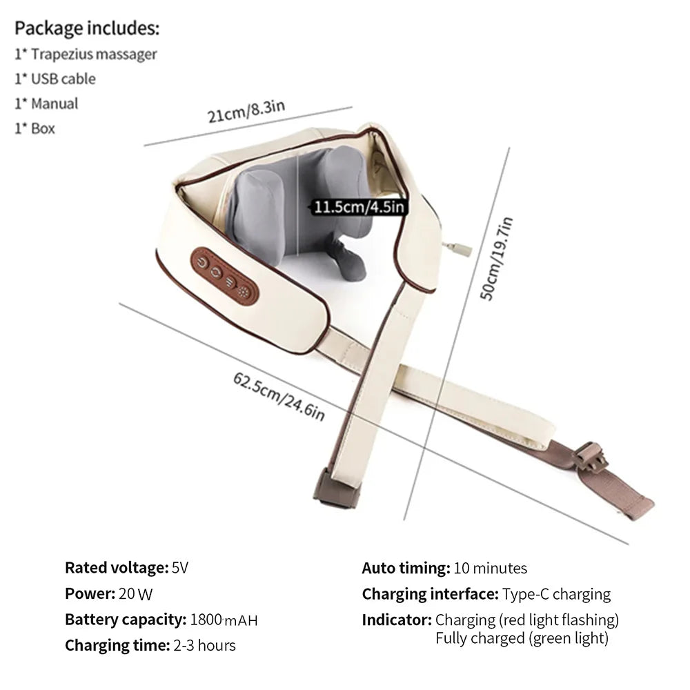 WIRELESS NECK MASSAGER SHAWL