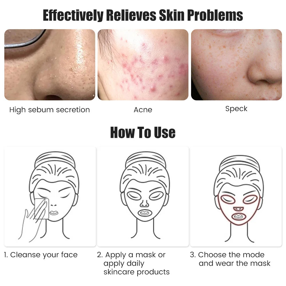 LED LIGHT THERAPY MASK.