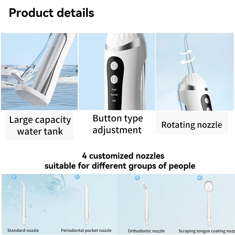 PORTABLE 200ML WATER FLOSSER