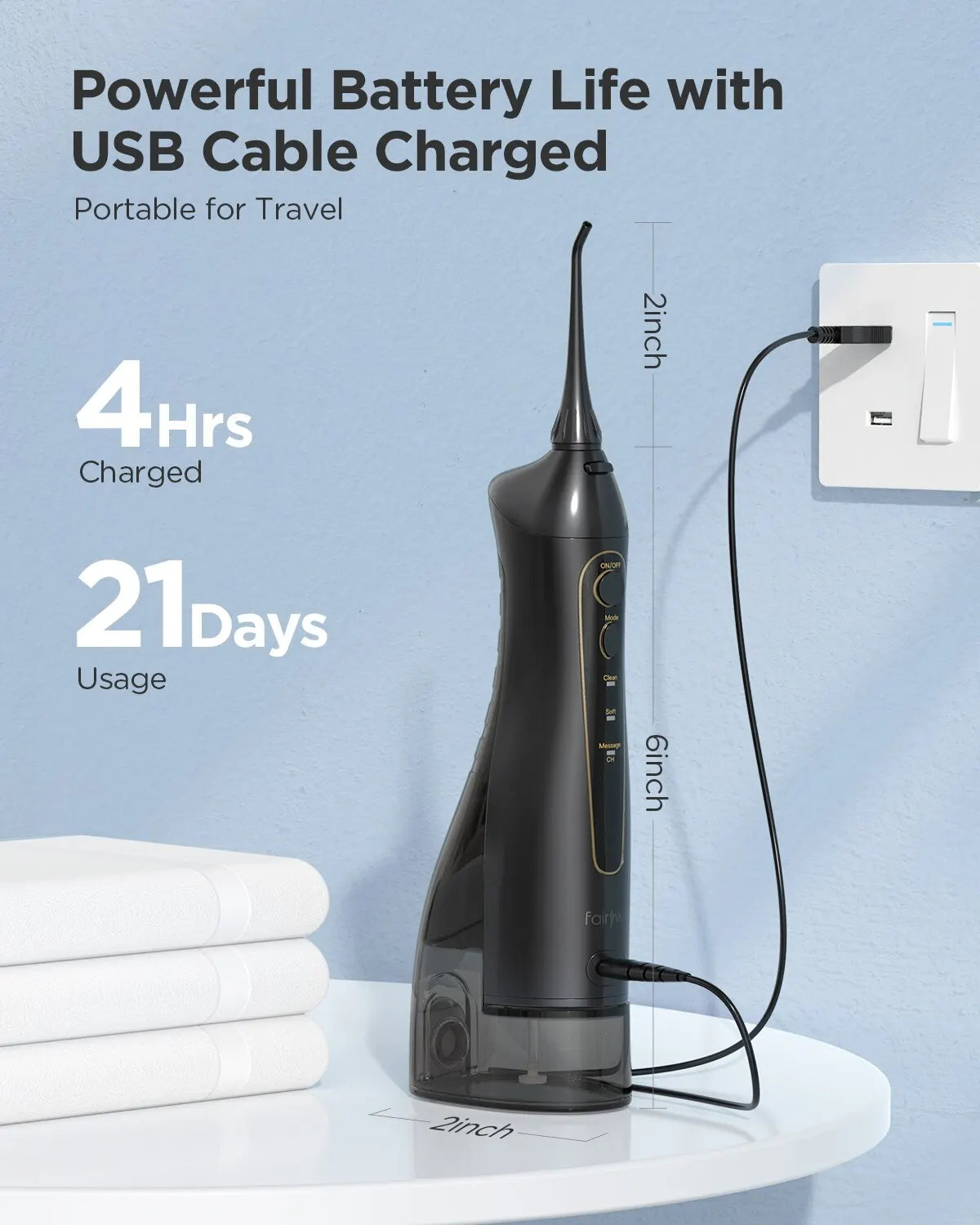 FAIRYWILL 300ML PORTABLE FLOSSER