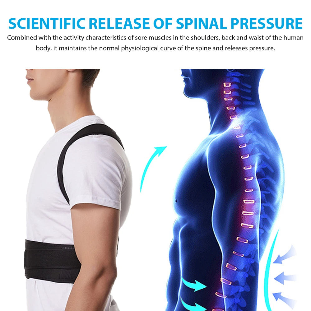 ADJUSTABLE SCOLIOSIS BACK BRACE