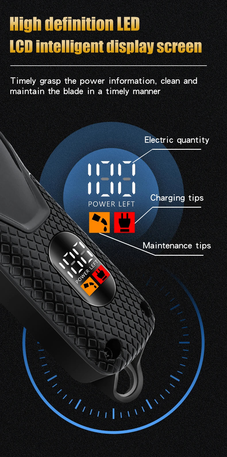 HIENA PRO HAIR CLIPPER TRIMMER