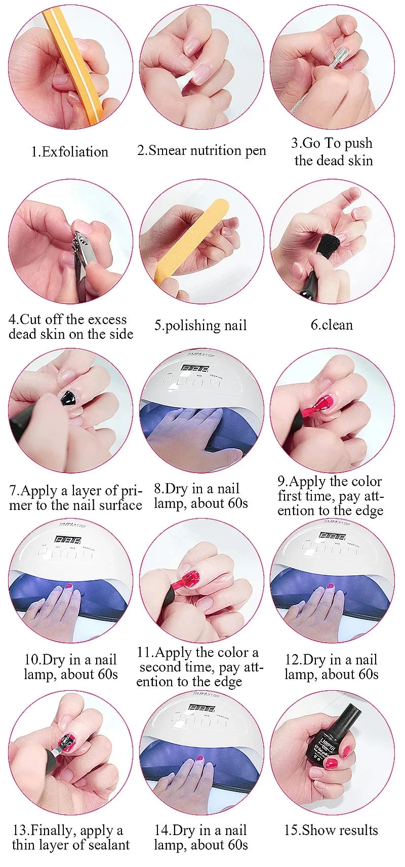  All in One Gel Nail Polish Kit