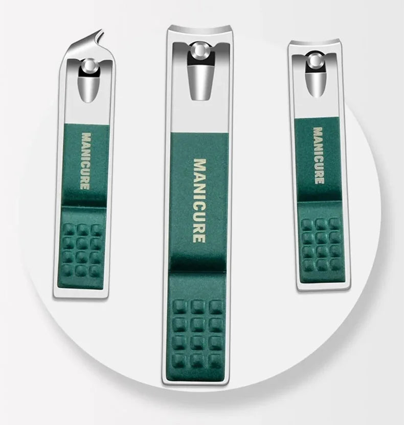 GREEN LEATHER MANICURE KIT