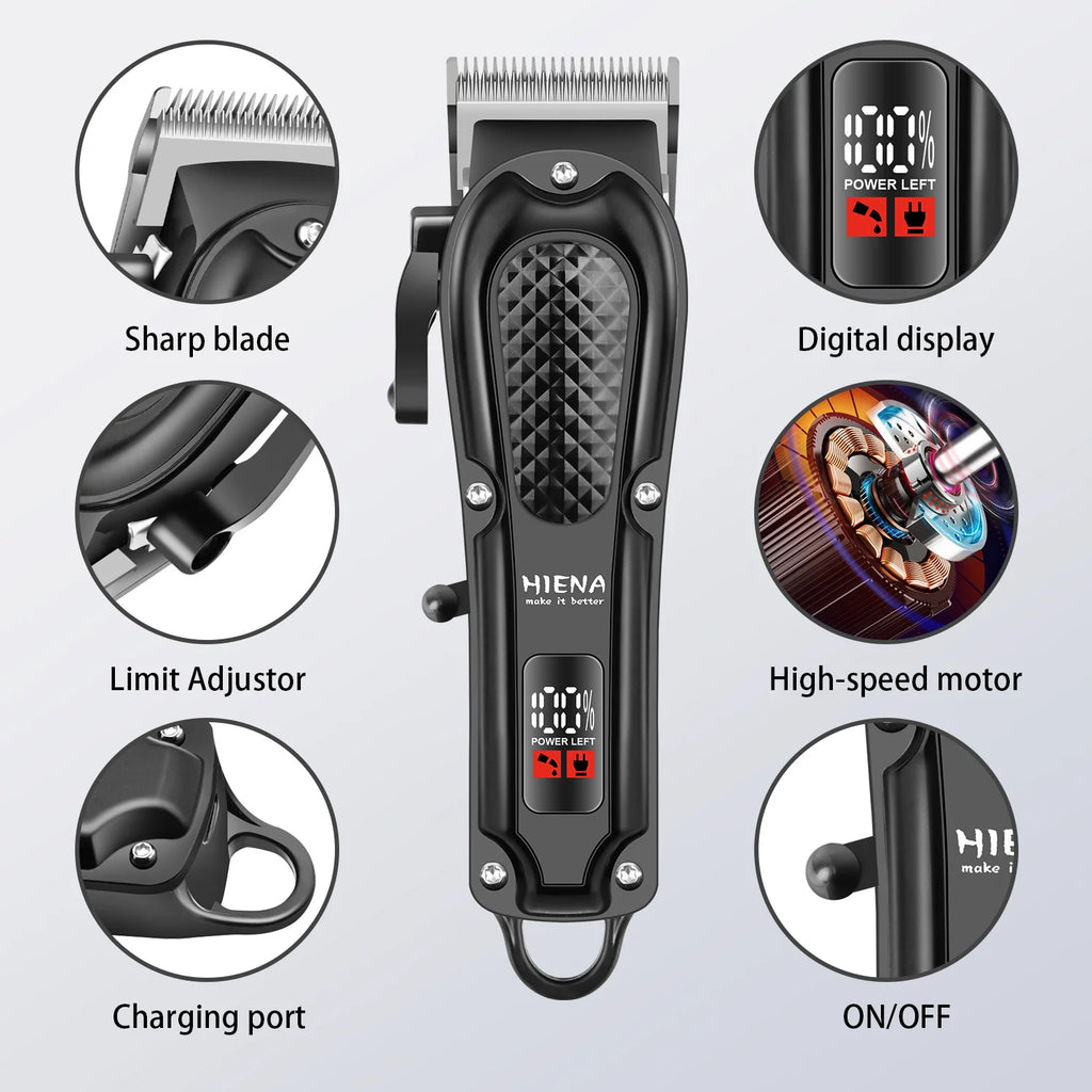 HIENA PRO HAIR CLIPPER TRIMMER