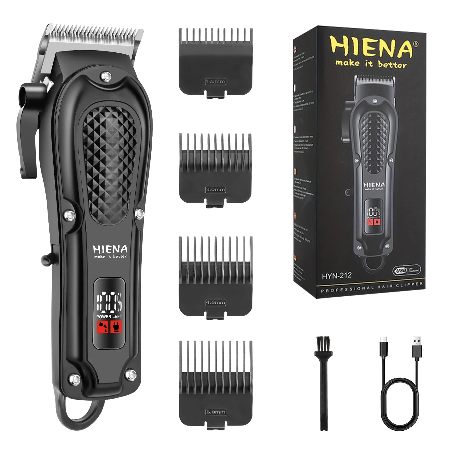 HIENA PRO HAIR CLIPPER TRIMMER