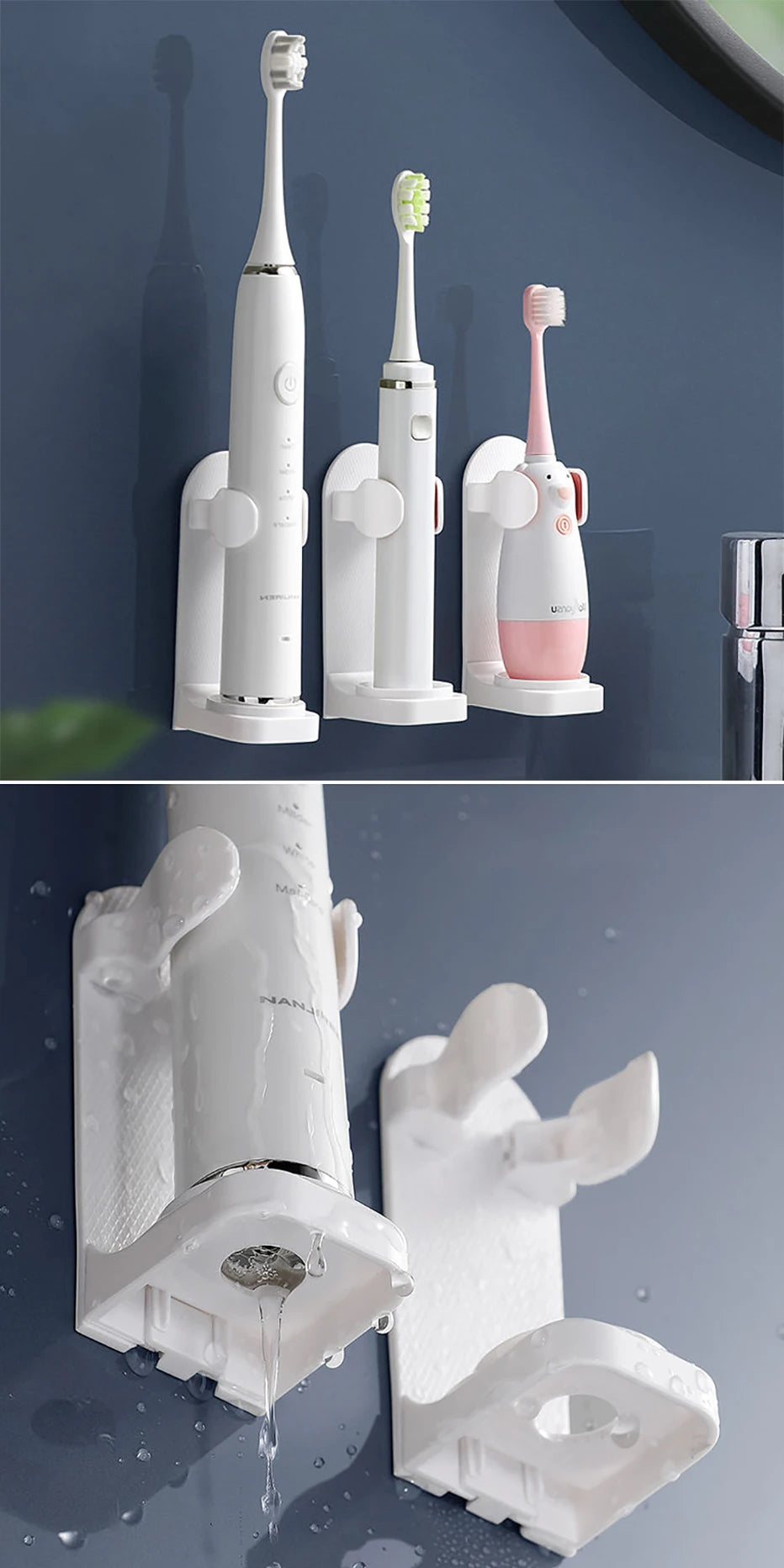 99% COMPATIBLE ADJUSTABLE TOOTHBRUSH HOLDER